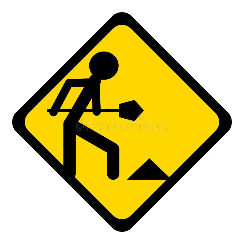 Cartoon Under Construction Sign Stock Vector - Illustration of icon ...