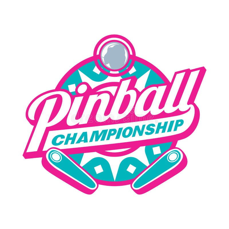 Pinball Game Arcade Vintage Retro Badge Emblem Hipster Logo Vector Icon