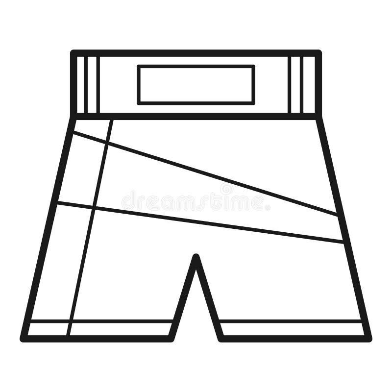 Cartoon boxing shorts stock vector. Illustration of icon 258276090