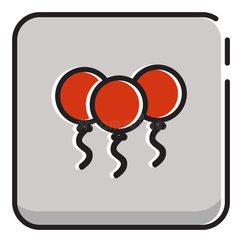 Cartoon balloon royalty free illustration