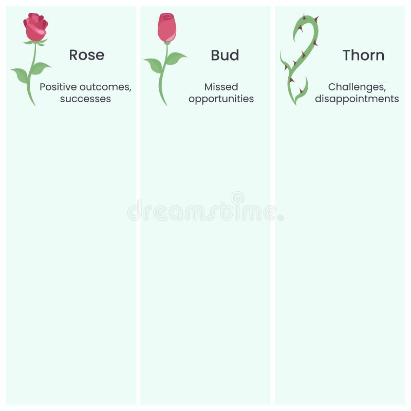rose-bud-thorn-retrospective-technique-template-stock-illustration