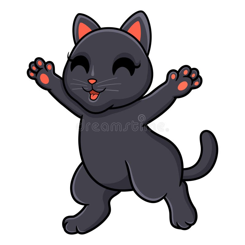 Cute Bombay Cat Cartoon Posing Stock Illustration - Illustration of ...