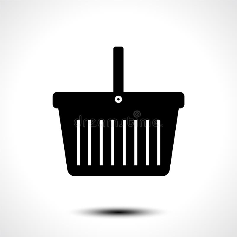 Basket symbol icon stock vector. Illustration of basket 260411571