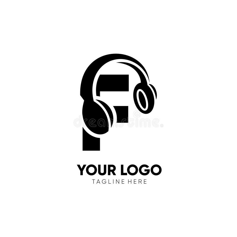 Letter G Headphone Logo Design Vector Icon Graphic Illustration Emblem