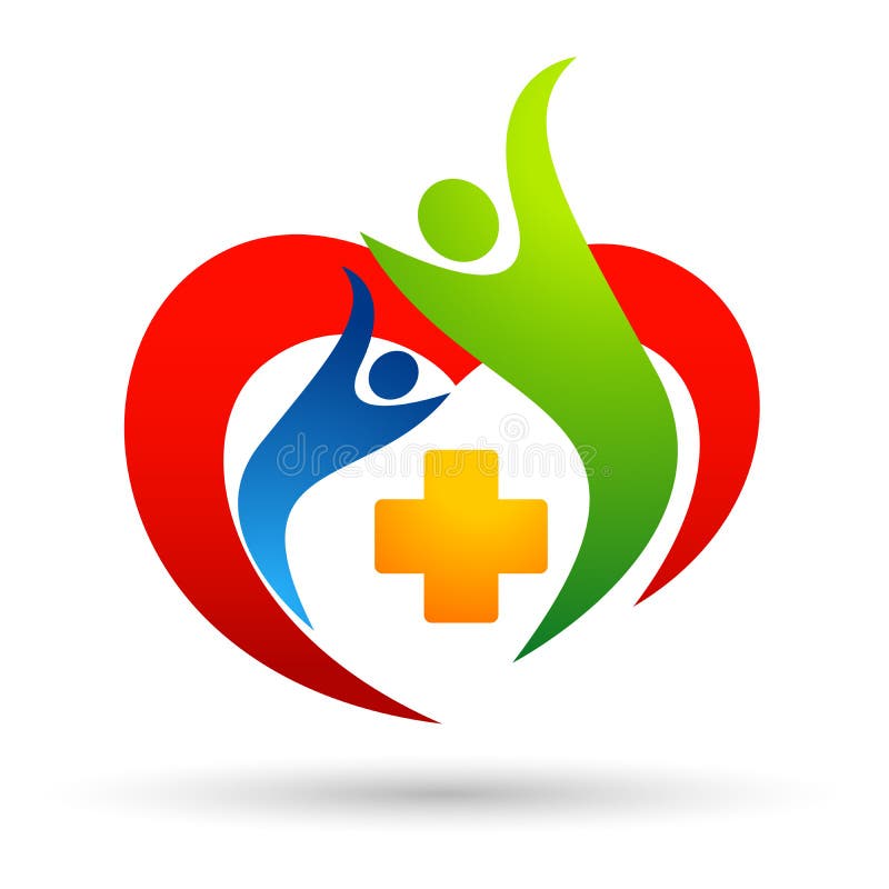 Heart Care Family Medical Cross Heart Health Care Home Family People