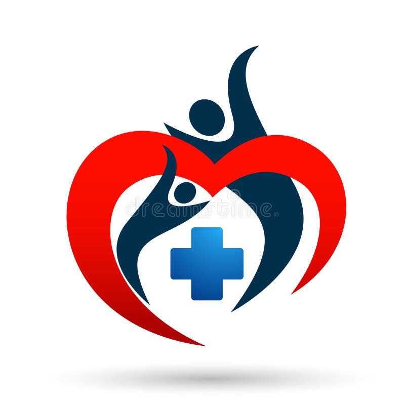 Heart Care Family Medical Cross Heart Health Care Home Family People