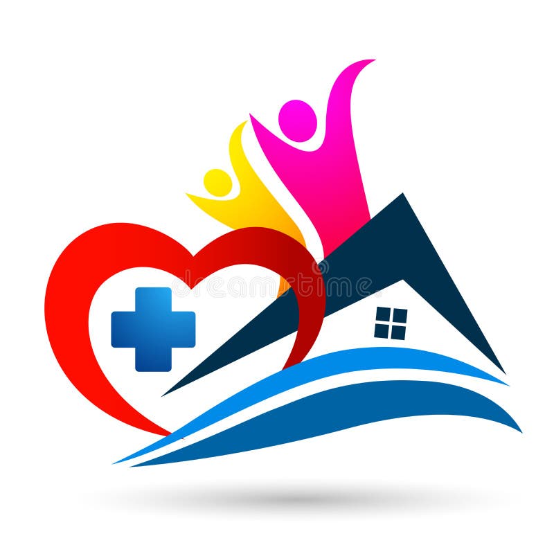 Heart Care Family Medical Cross Heart Health Care Home Family People