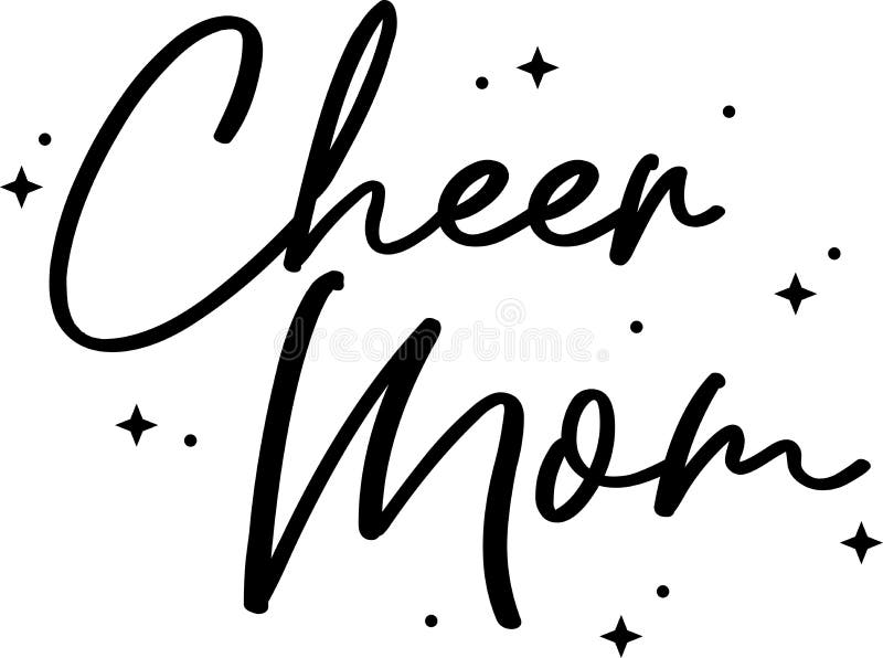 Cheer Mom, Cheerleader Mom, Cheer Mom Vector Text, Cheer Mom Text
