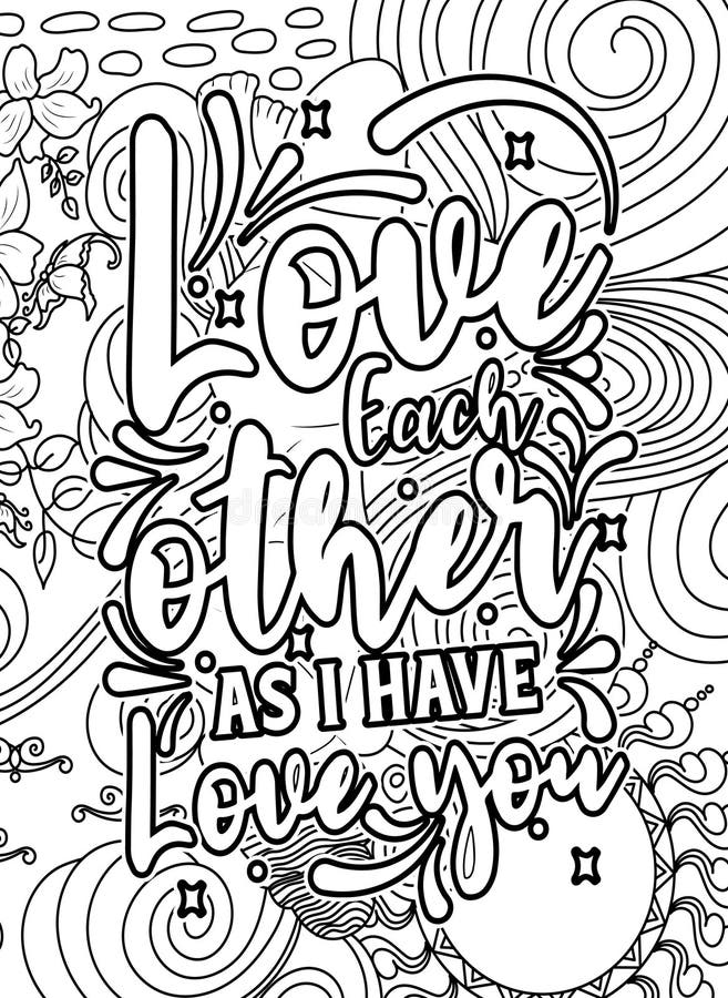 Inspirational Words Coloring Book Pages.motivational Quotes Coloring ...