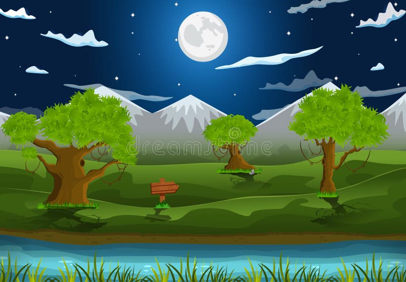 2d game art, natural landscape for games, mobile applications and  computers, game background vector illustration. 15942310 Vector Art at  Vecteezy