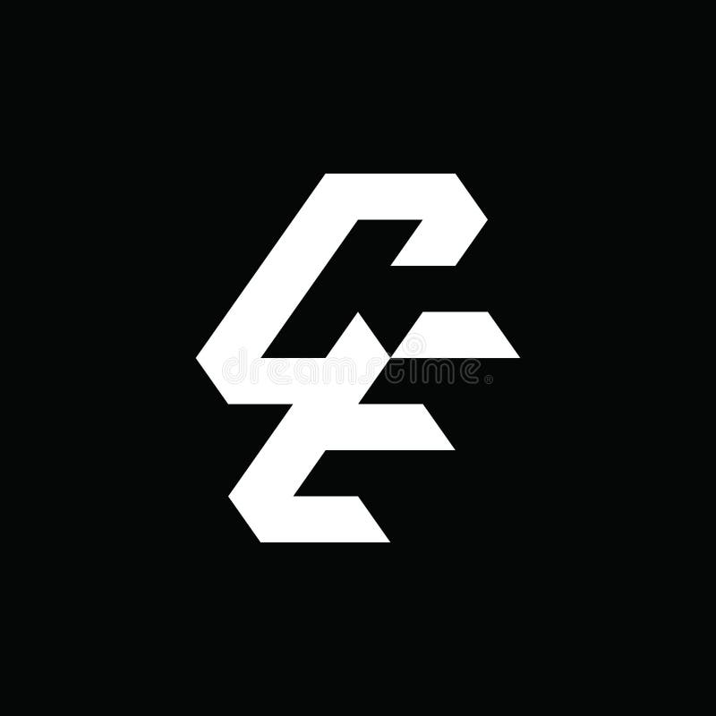 CE Logo, CE Monogram, Initial CE Logo, Letter CE Logo Stock Vector