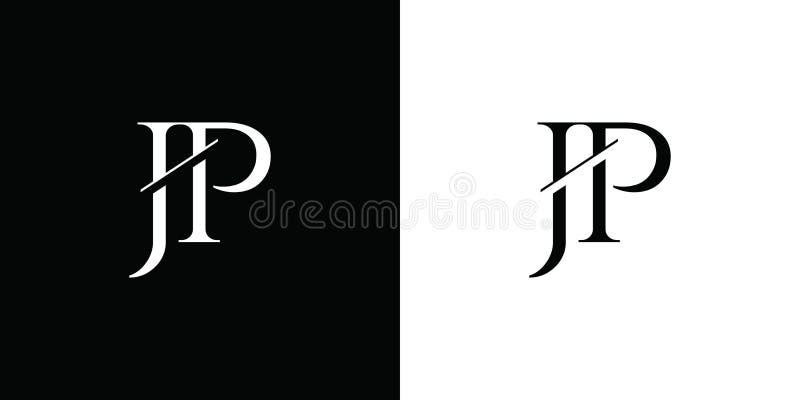 Premium Vector  Monogram sport and slab initial jp or pj for