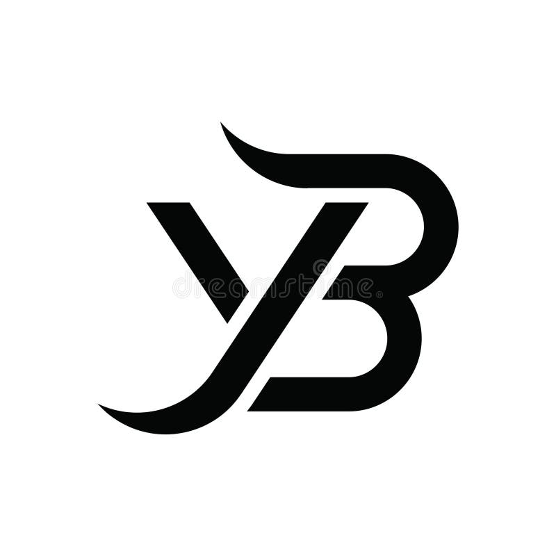 Letter YB Logo, YB Monogram, Initial YB Logo, YB Logo, Letter YB Icon