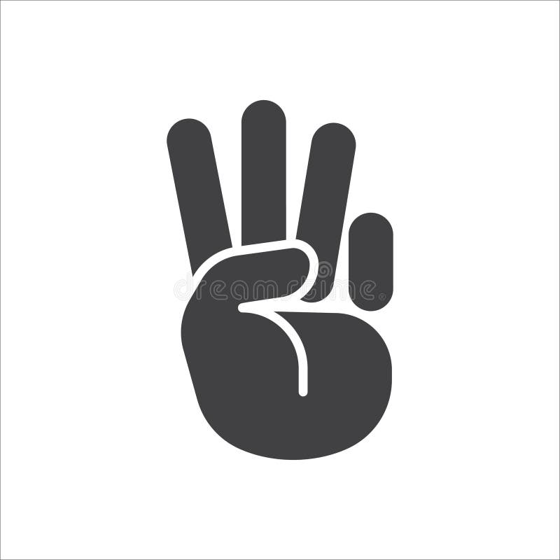 Hand Symbol. Hand Gesture Icon Stock Vector Illustration of palm, fist 270119724