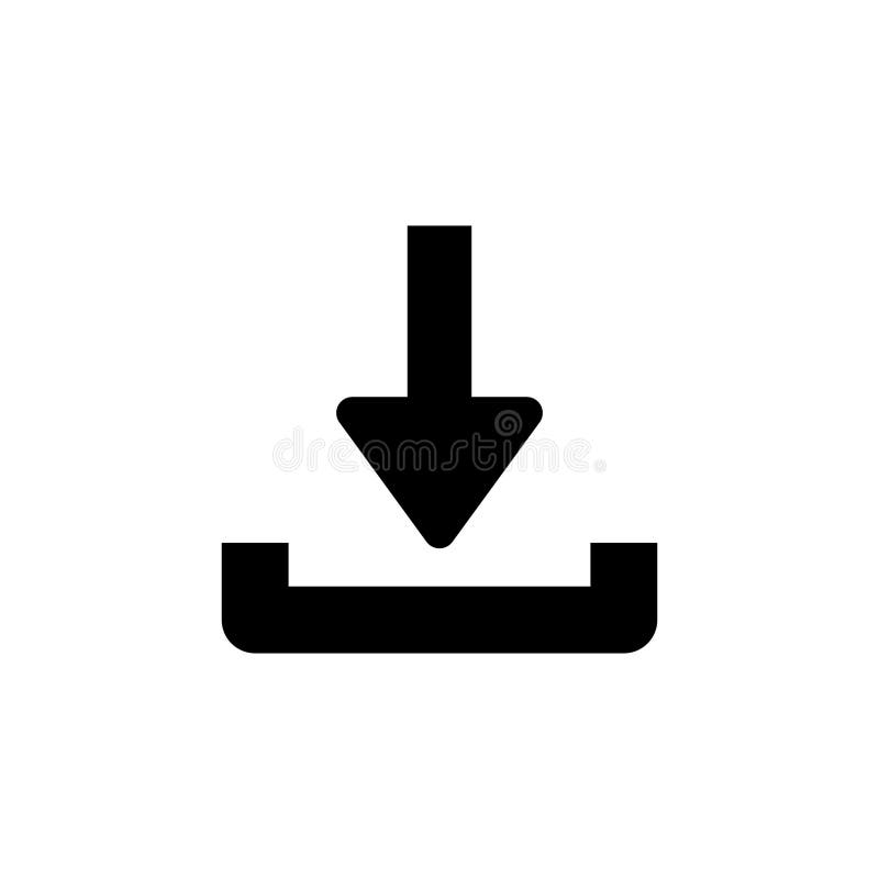 Download Icon Isolated on White Background Stock Vector - Illustration