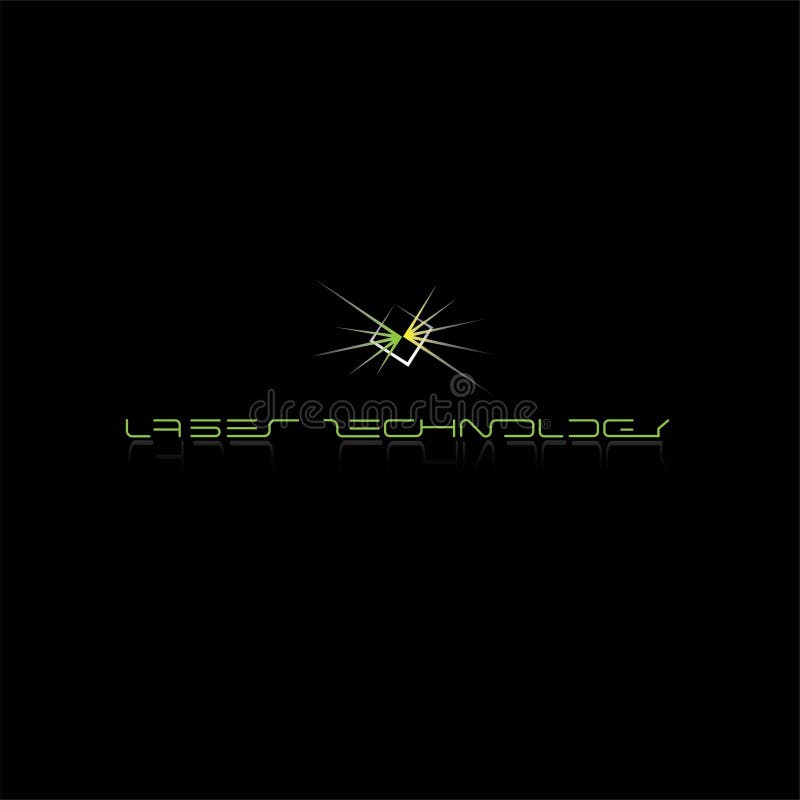 Optics and Laser Technology Stock Vector Illustration of dark