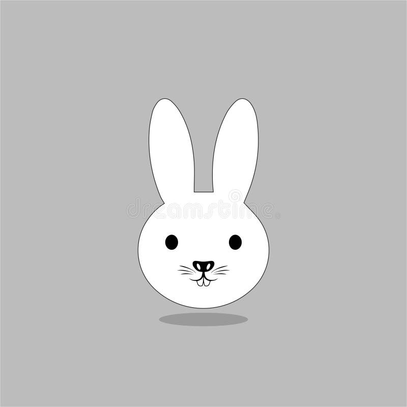 Rabbit Icon, Easter Bunny Animal Symbol. Linear Style Sign for Mobile Concept Stock Vector
