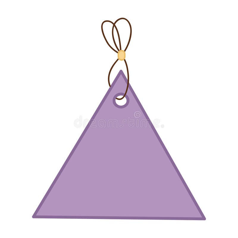 Blank Gift Box Tags or Sale Shopping Labels with Rope Stock Vector