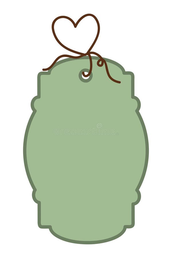 Blank Gift Box Tags or Sale Shopping Labels with Rope Stock Vector