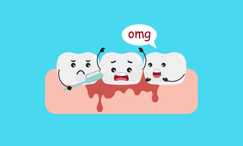 Bleeding Toothbrush Stock Illustrations – 47 Bleeding Toothbrush Stock