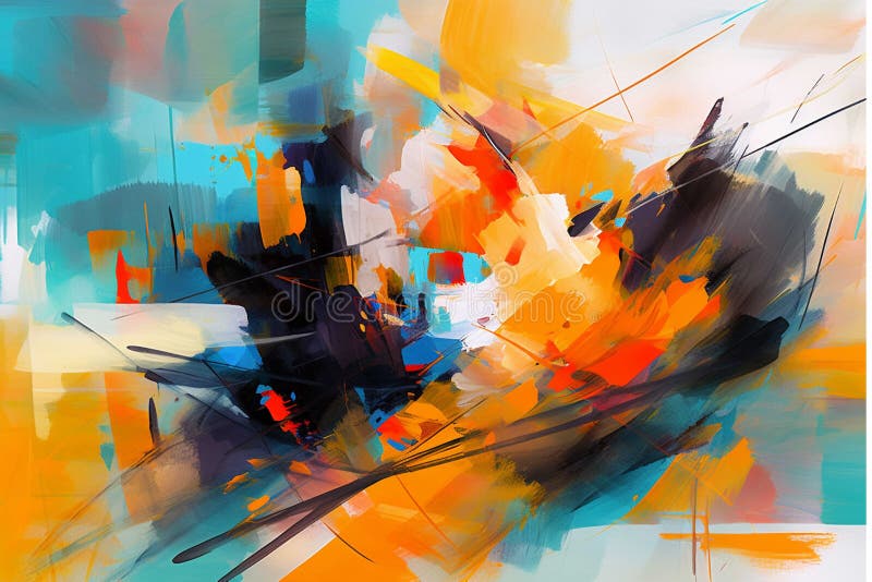 Abstract Painting Background Stock Illustration Illustration of