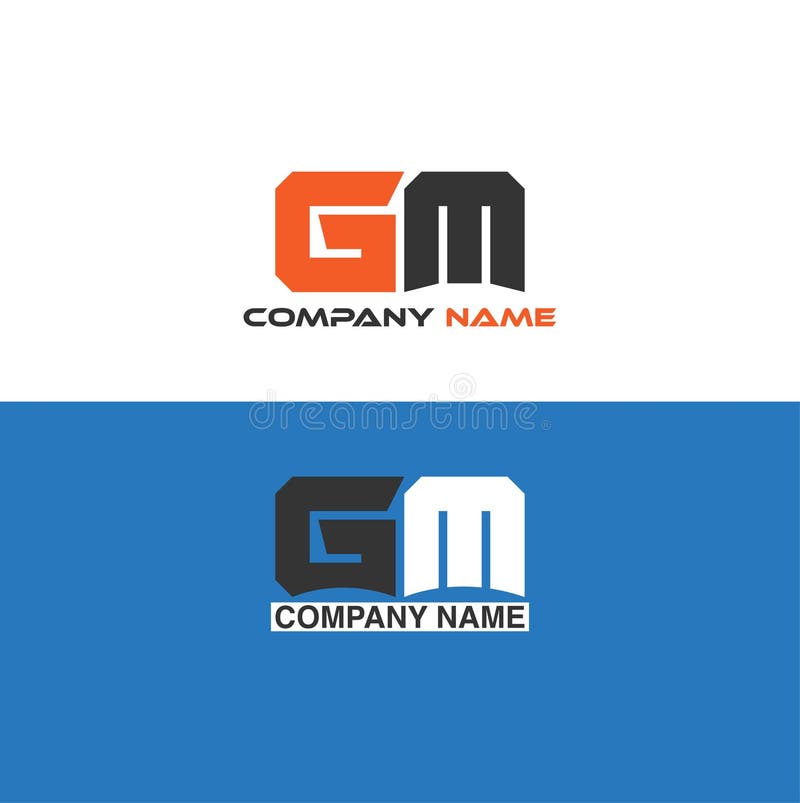 Letter GM Logo design (739599)