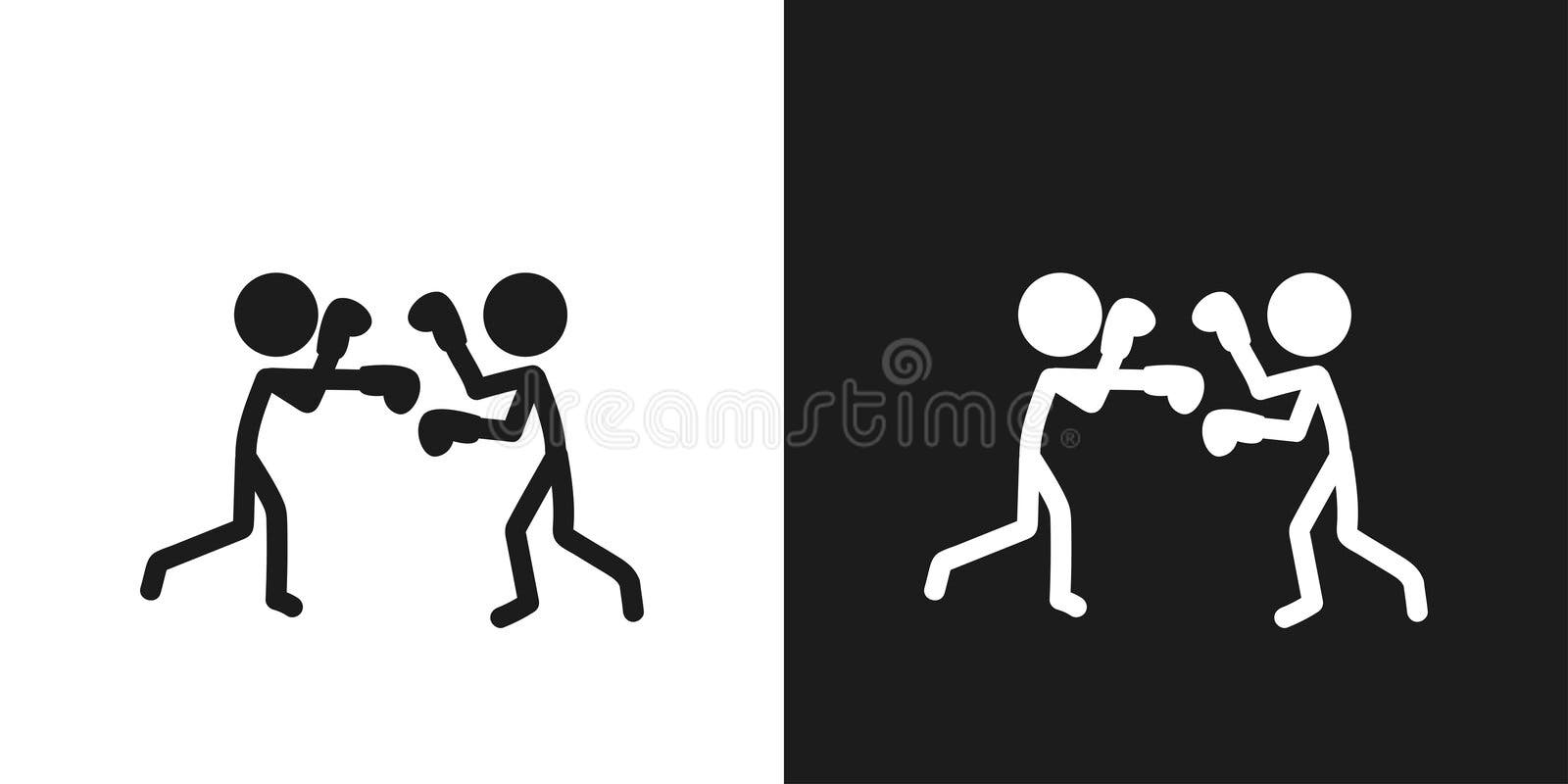 Stick Fight Stock Vector, Royalty-Free