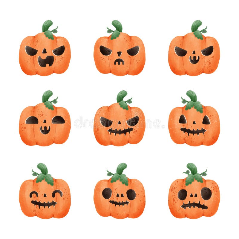set-of-jack-o-lantern-pumpkin-watercolor-happy-halloween-holiday