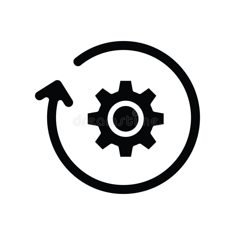 Backup Process vector solid Icon Design illustration. Product management Symbol on White background EPS 10 File stock illustration