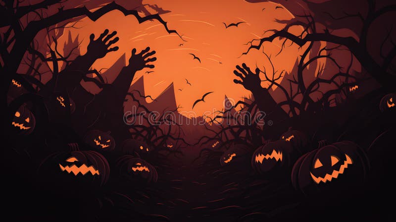 Halloween A Zombie Rising From The Ground (tradução) Royalty Free SVG,  Cliparts, Vetores, e Ilustrações Stock. Image 22787319