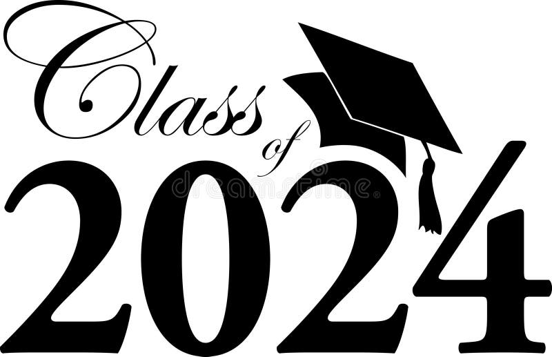 Graduation Logo Class of 2024 Stock Illustration - Illustration of  certificate, background: 290703226