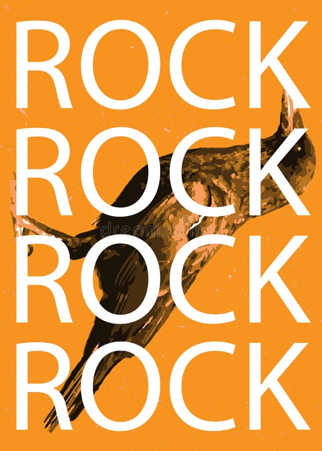 Rock Theme Poster for Bedroom Decoration, Metal Rough Rock and Roll