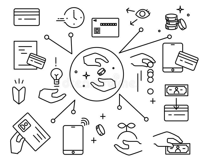 printmoney-icons-set-black-and-white-outline-simple-frat-icons-set