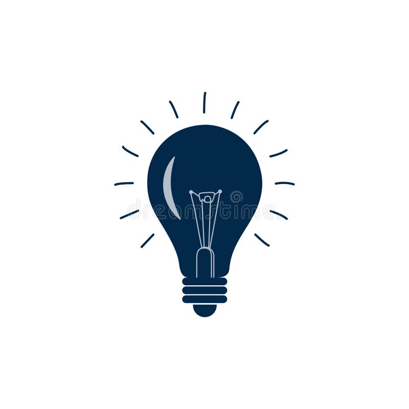 Three Light Bulbs in a Vector Set Symbolize a Successful Business