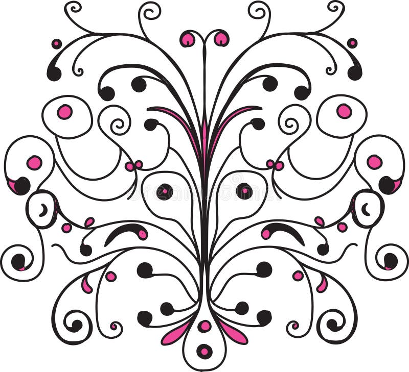 Abstract Curly Cue Design Element Stock Vector Illustration of