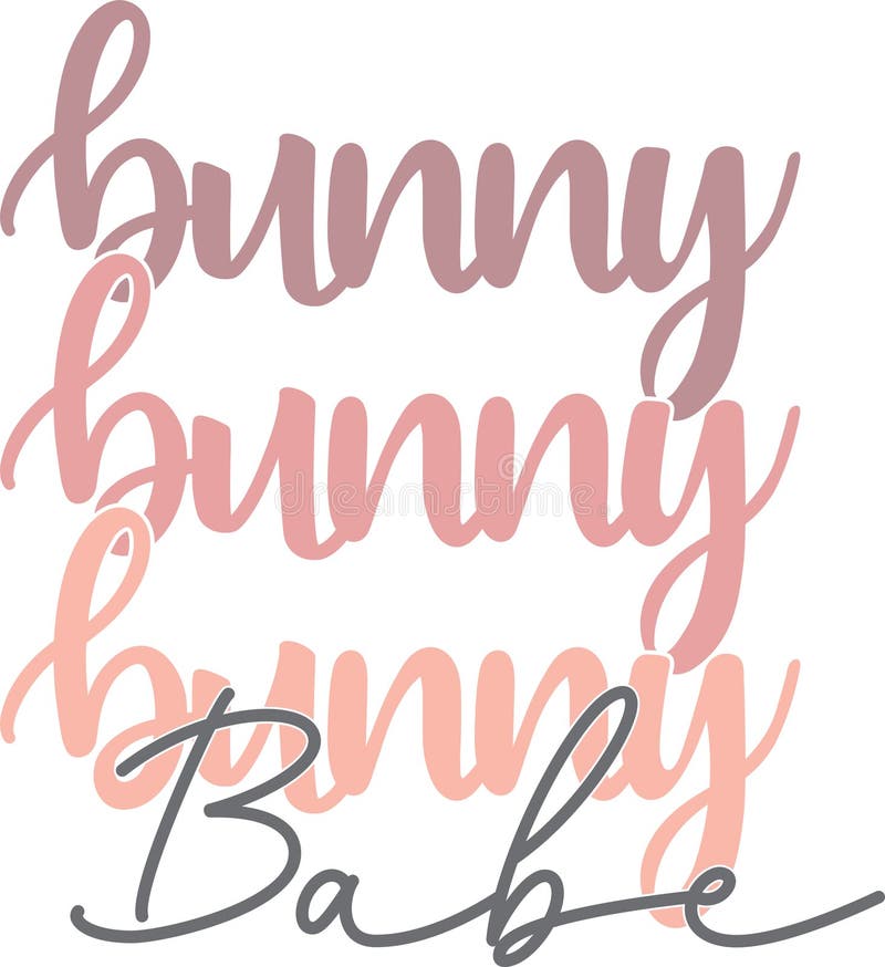 Bunny Babe, Easter Bunny, Hello Spring, Tulips Flower Vector