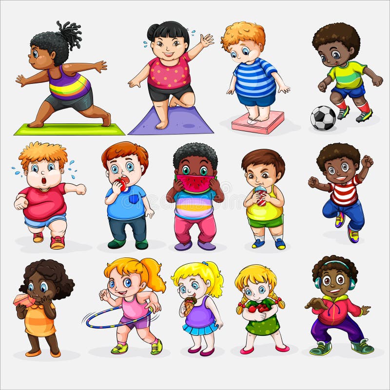 Kids Character Vector Design Template Stock Vector Illustration of