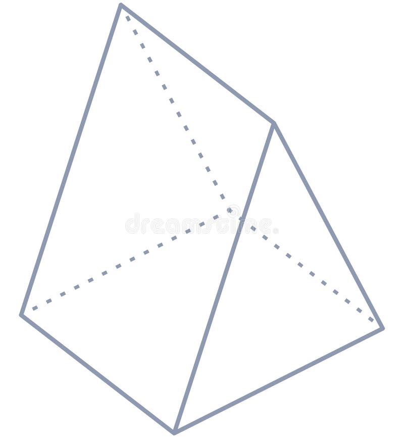 geometric-figure-of-a-pyramid-triangle-in-the-form-of-a-rhombus-stock