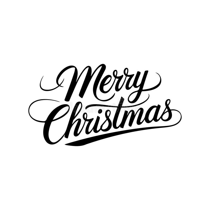 Festive Merry Christmas Typography Vector