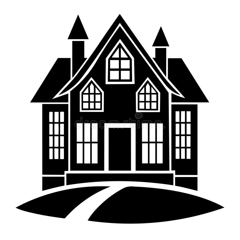 house-icon-silhouette-vector-illustration-features-simple-clean-and