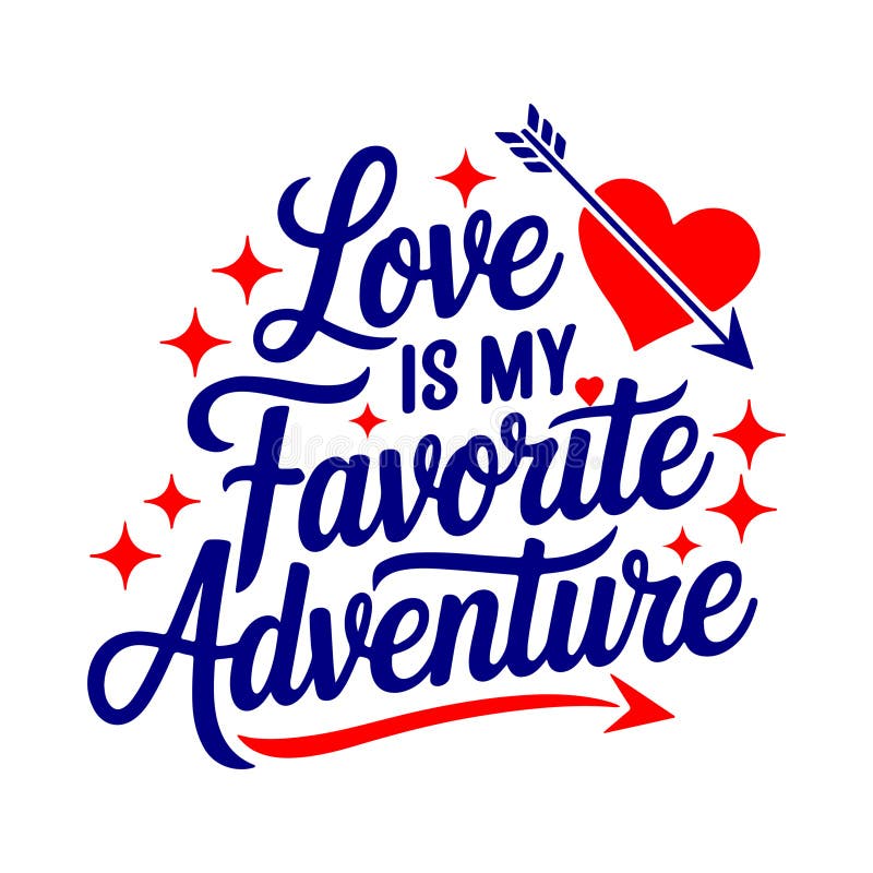 Love Typography Silhouette Vector Design royalty free illustration