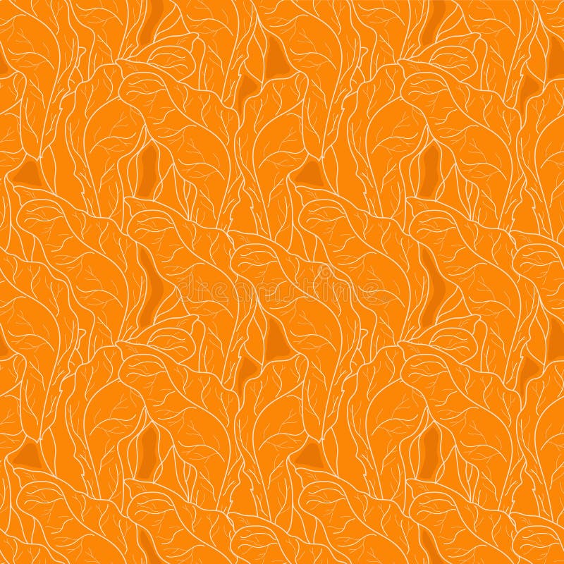 Bright orange pattern for decor, print, banner. Line and spots. stock illustration