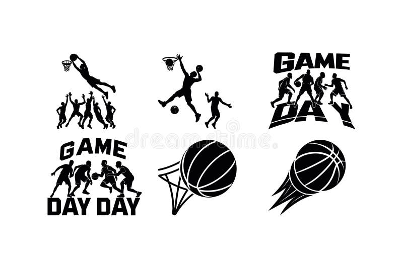 Basketball Player Soaring for Dunk with Sprinting and Spinning Action. An electrifying basketball moment showing a player soaring above defenders for a slam dunk players sprinting across the court and a close up of a basketball spinning on the rim.