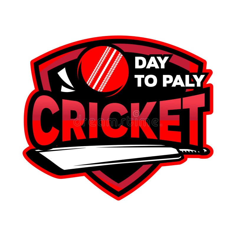 Cricket Sports Logo Design Vector royalty free illustration