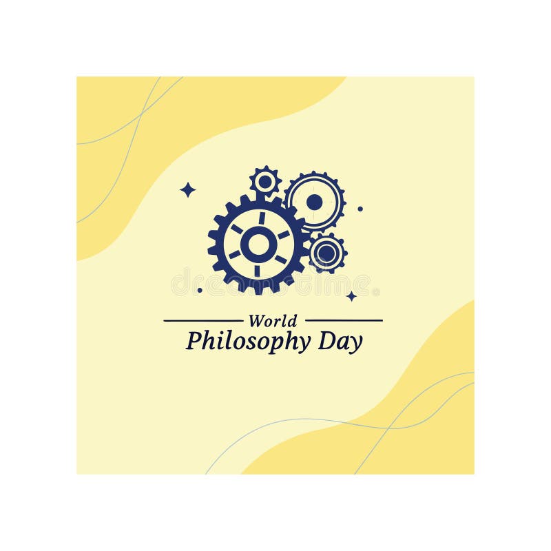 World Philosophy Day Conceptual Illustration royalty free illustration