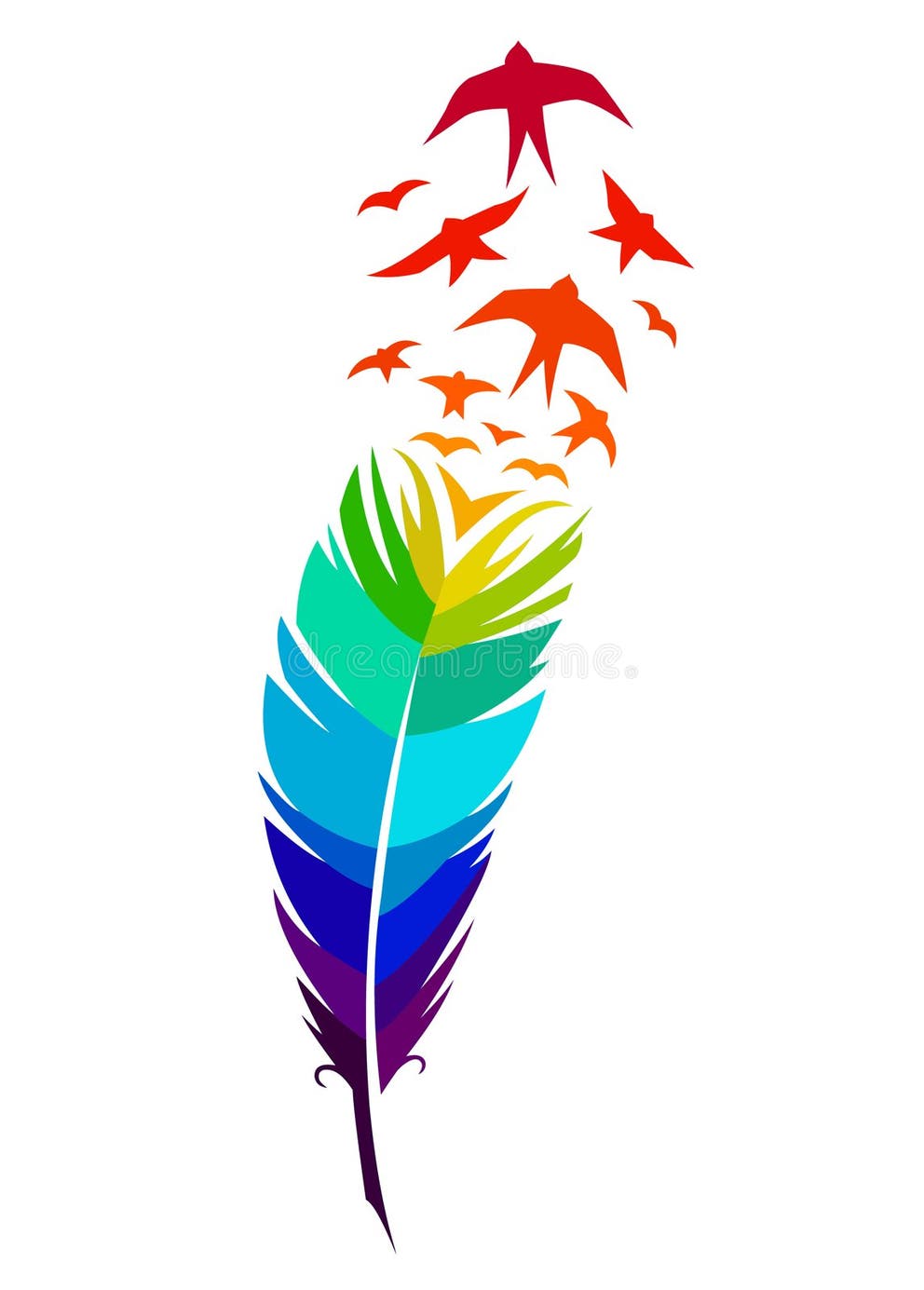 Birds Feather Stock Illustrations – 34,329 Birds Feather Stock