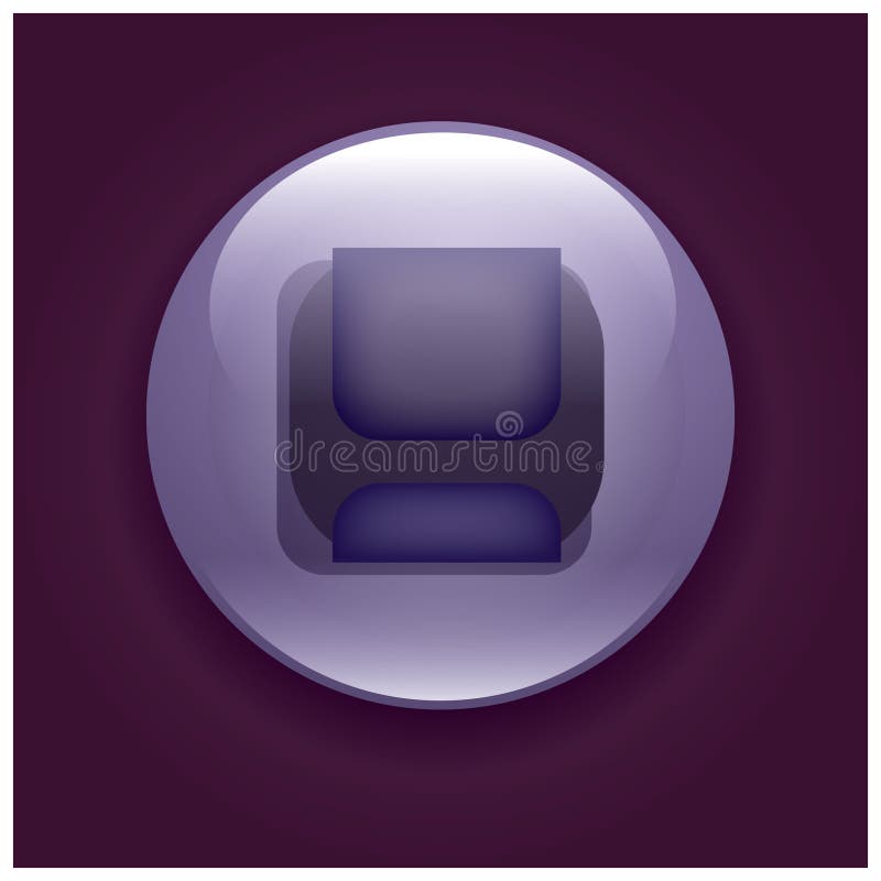 Print button. Vector illustration decorative design stock illustration