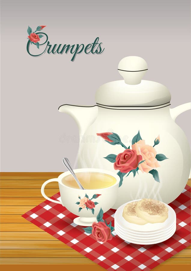 Tea And Crumpets Clipart Sun