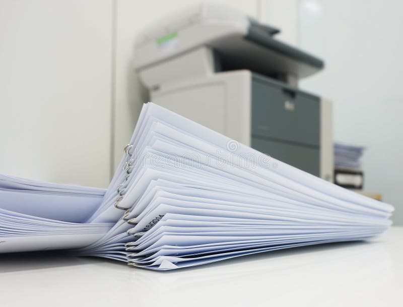 Piles of documents stock photo. Image of information, batches 5735912