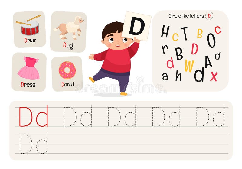Kids learning material. vector illustration